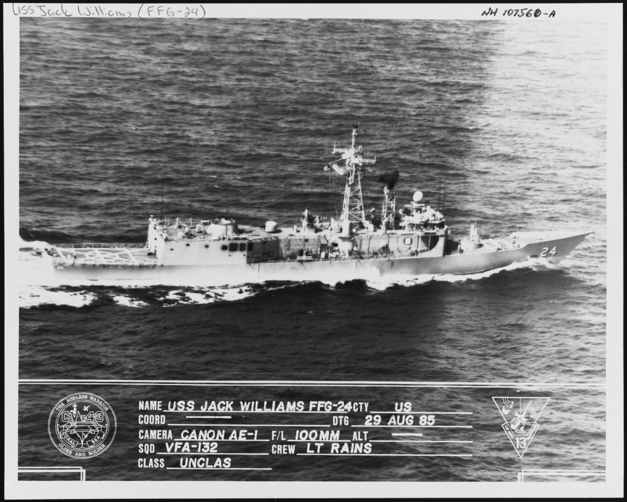 Photo #: NH 107560-A  USS Jack Williams