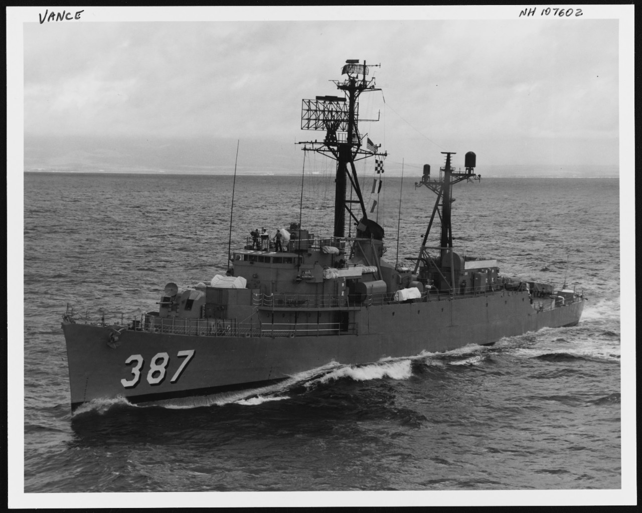 Photo #: NH 107602  USS Vance