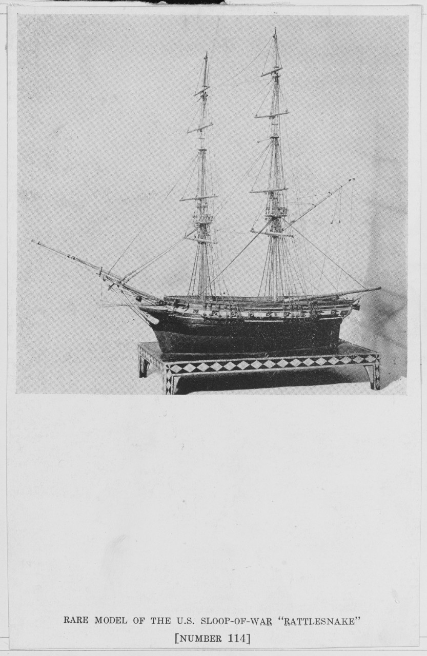Model of U.S. Sloop-of-War RATTLESNAKE, 1813-1814