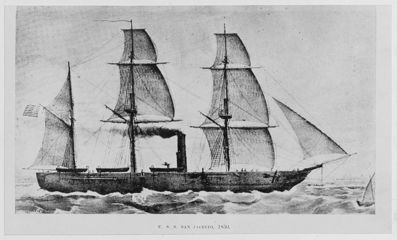 USS Team Sloop San JACINTO (1848-1865)