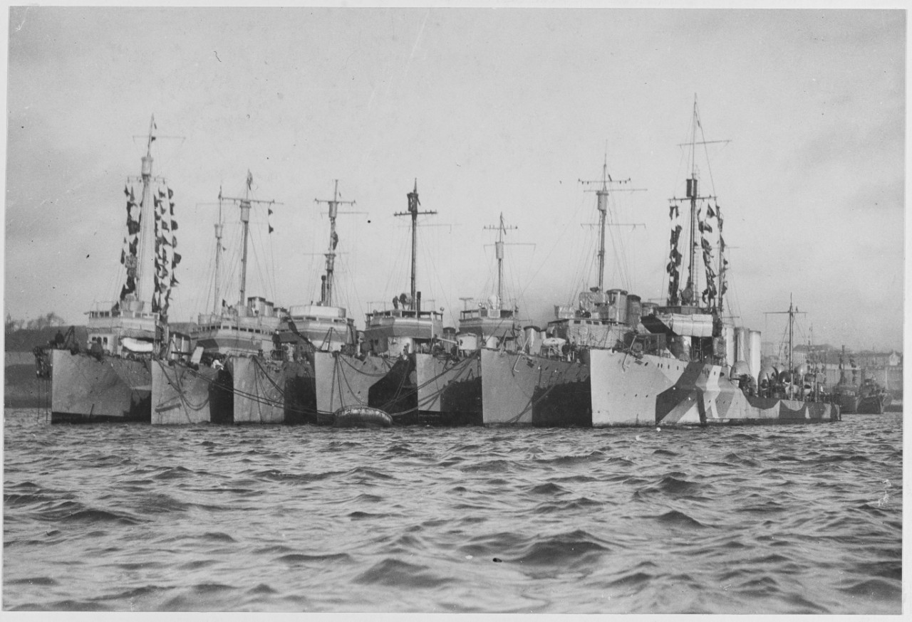 U.S. Destroyers at Brest, France