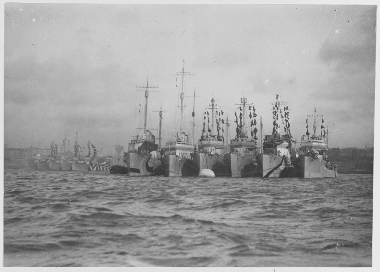 U.S. Destroyers at Brest, France