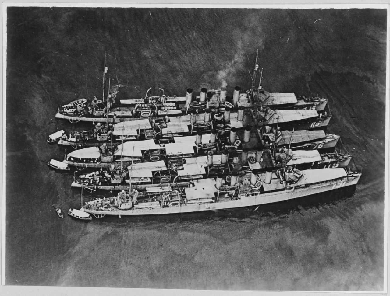U.S. Destroyers at Anchor