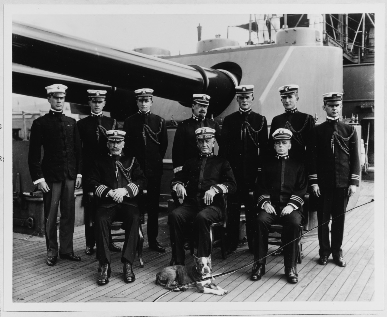 Commander in Chief, Pacific Fleet and Staff, circa 1909