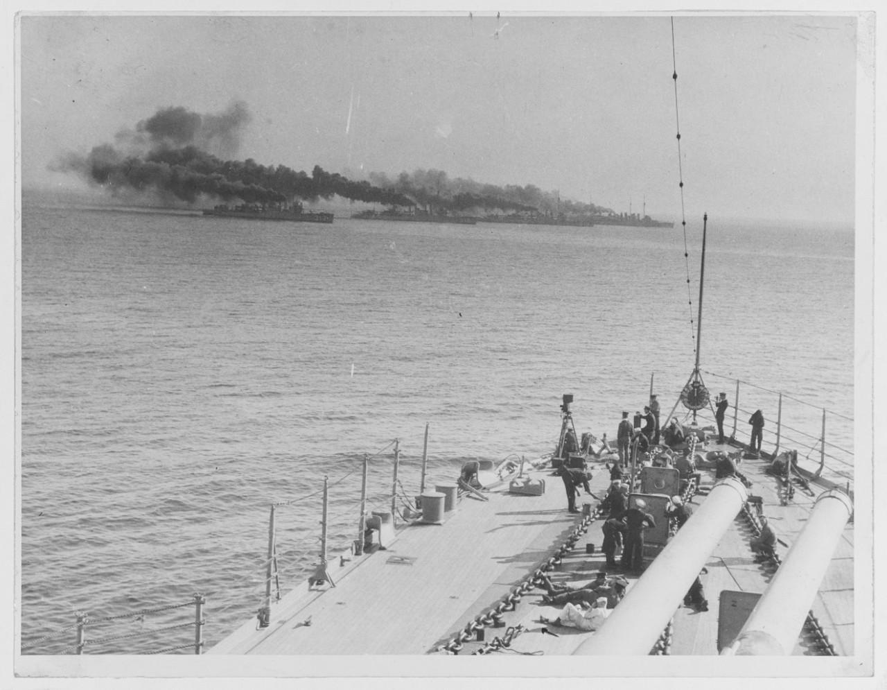 Destroyers on Maneuvers off San Pedro, California