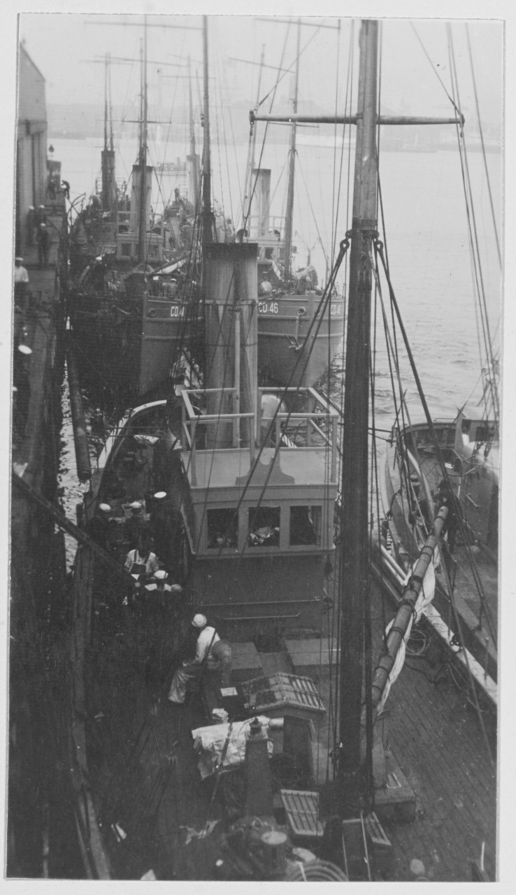 Canadian drifters at Battery Wharf.