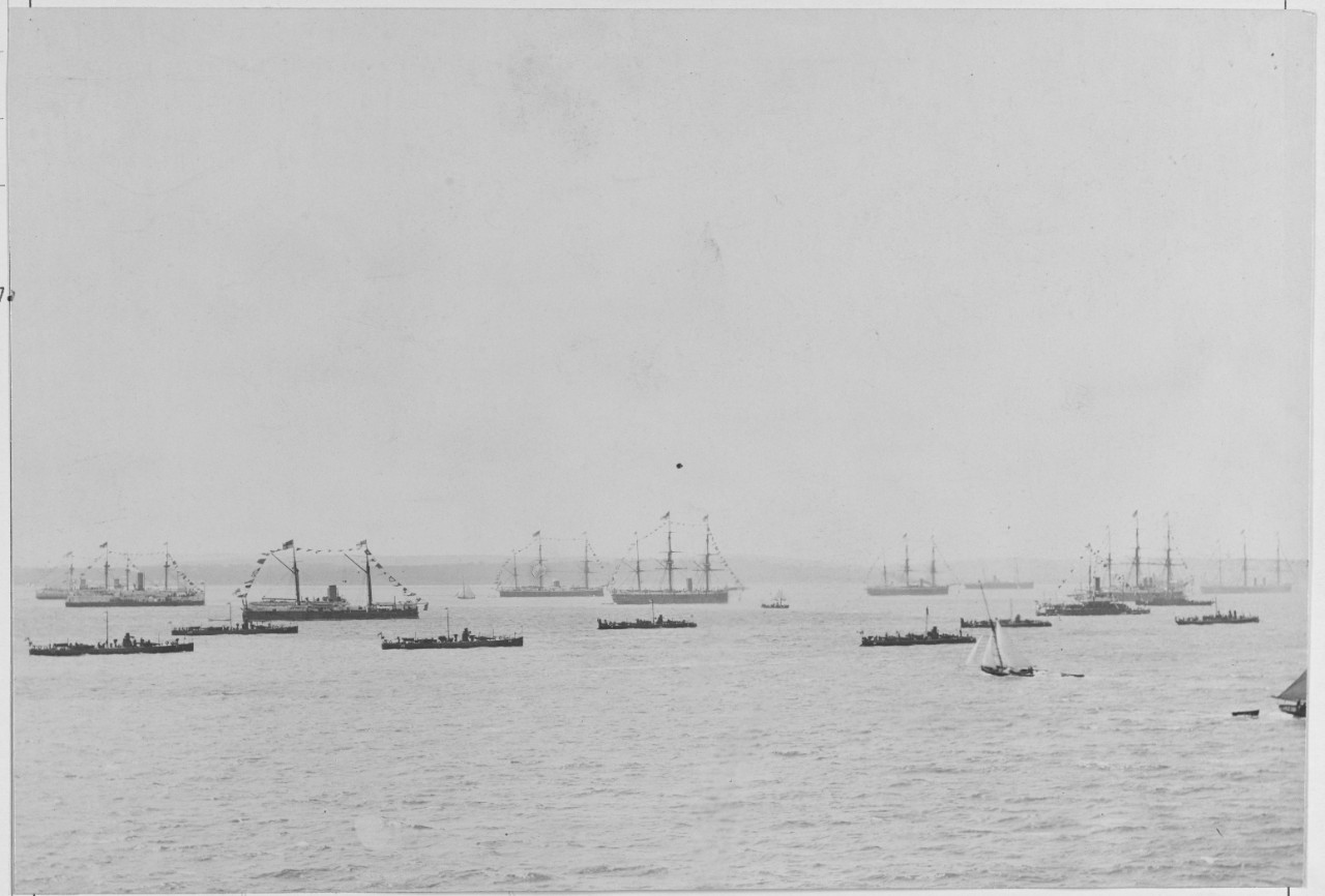 British Fleet at Spithead, 1887.