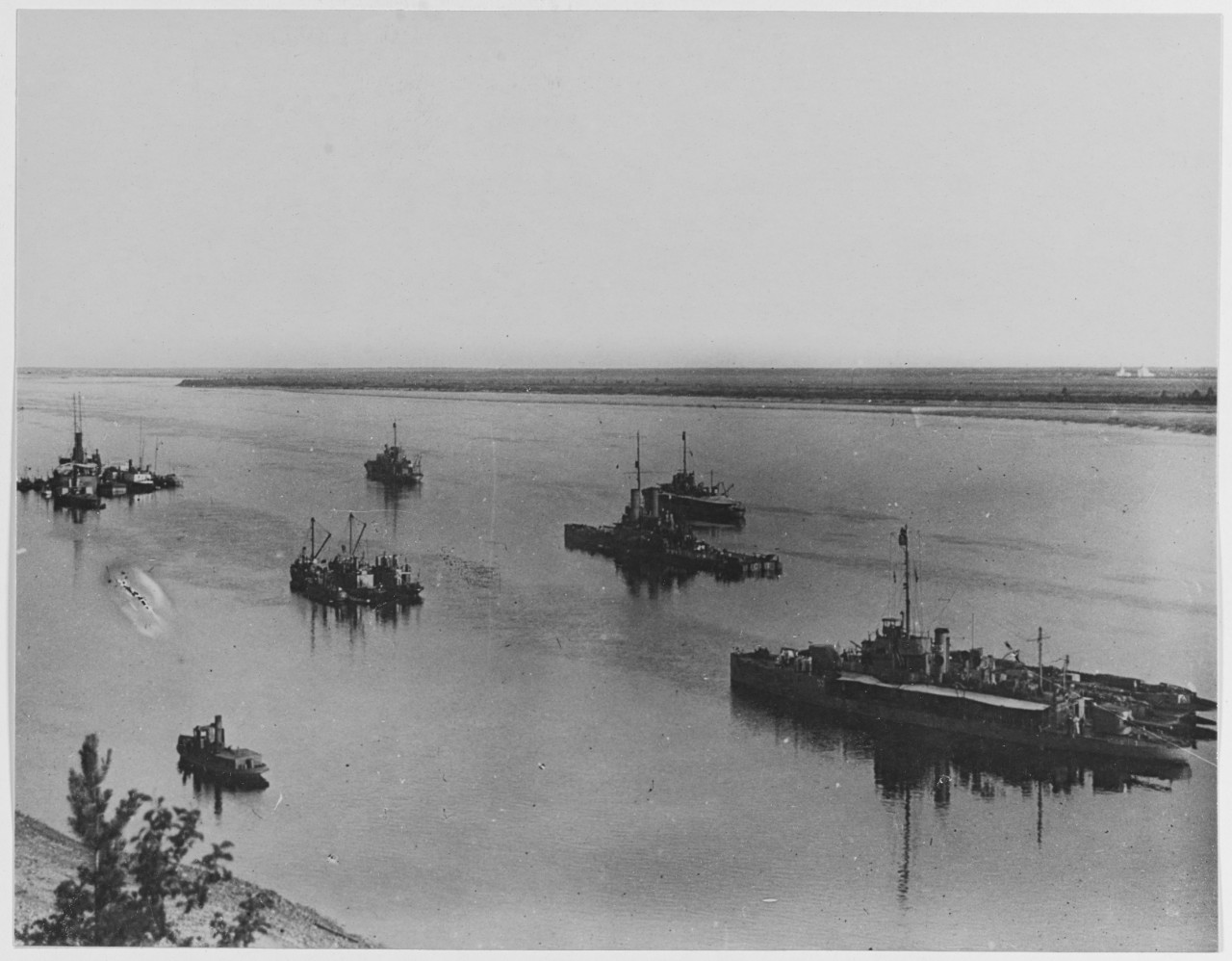 Monitor flotilla at Goortsa Bay, August, 1919.