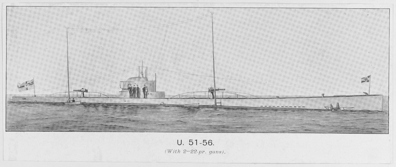 German U-Boats Numbers 51-56