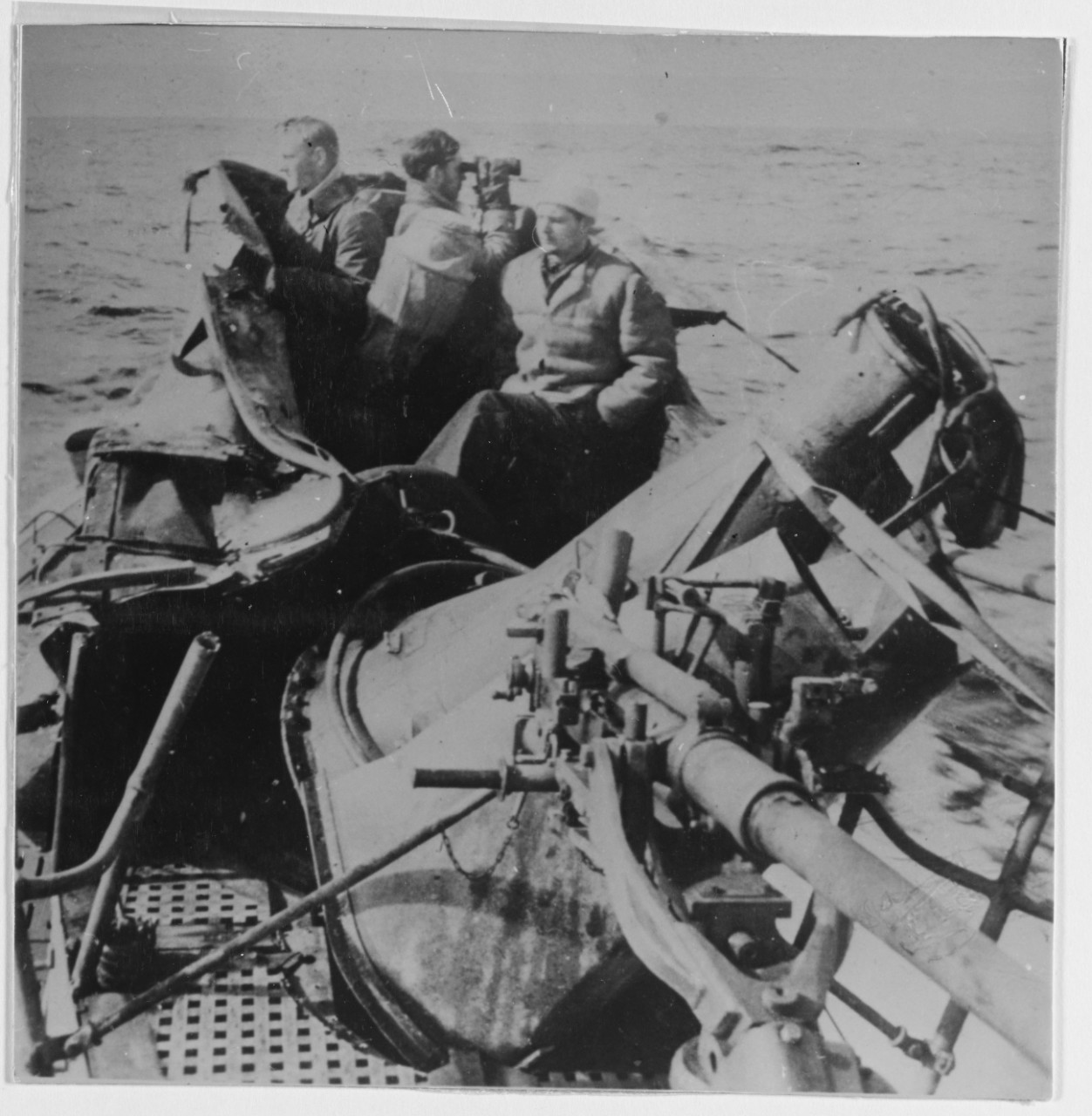 U-46 after collision with a tanker in heavy weather, 6 June 1941, 1005 hours.