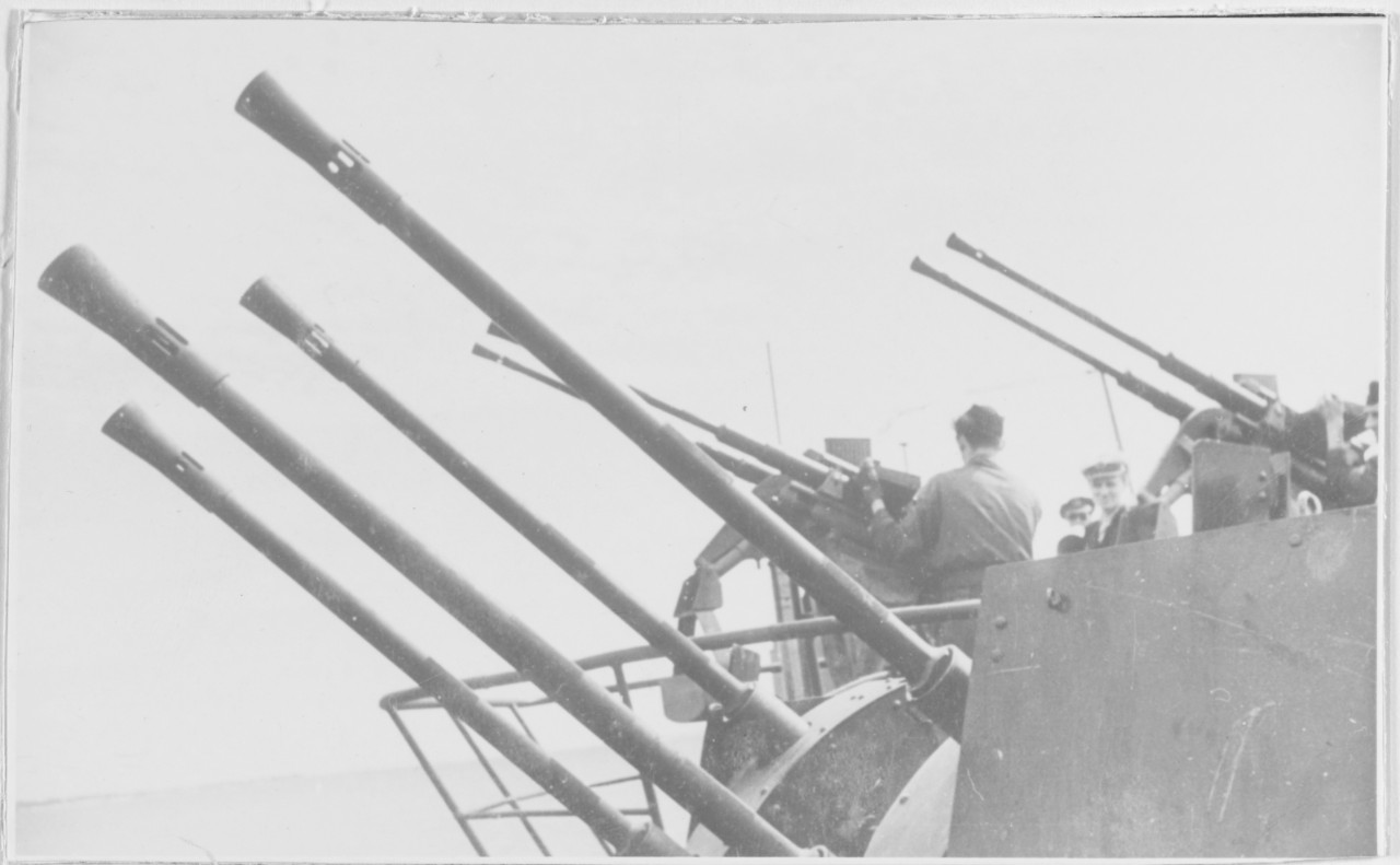 Flak armament of U-338 in 1943.