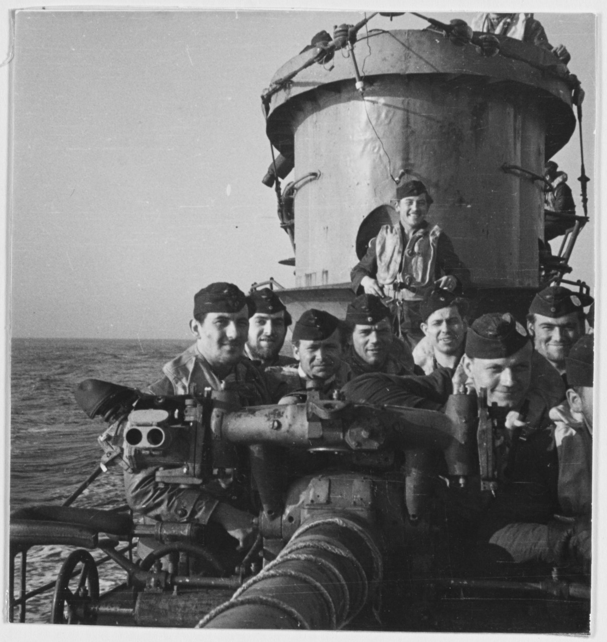 Crew members of U-563 in summer of 1942.