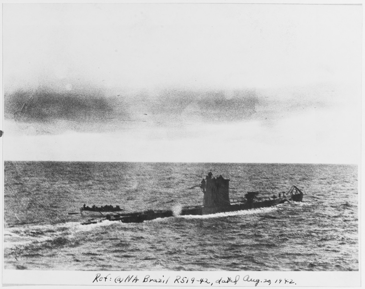 German submarine which stopped Swedish vessel "ETNA" at sea