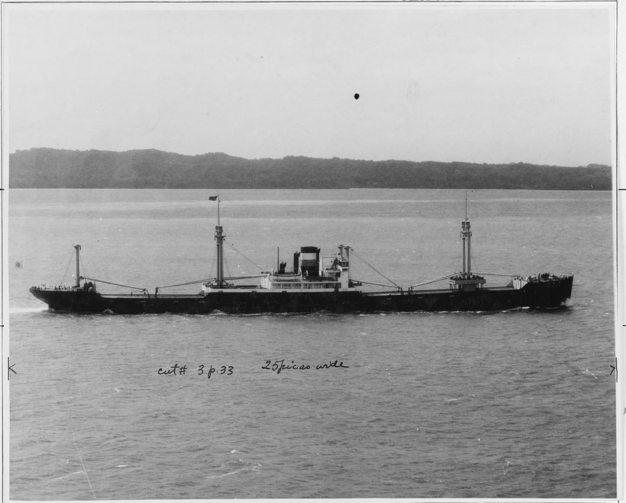 Japanese ship: KEISHO MARU. January 27, 1938