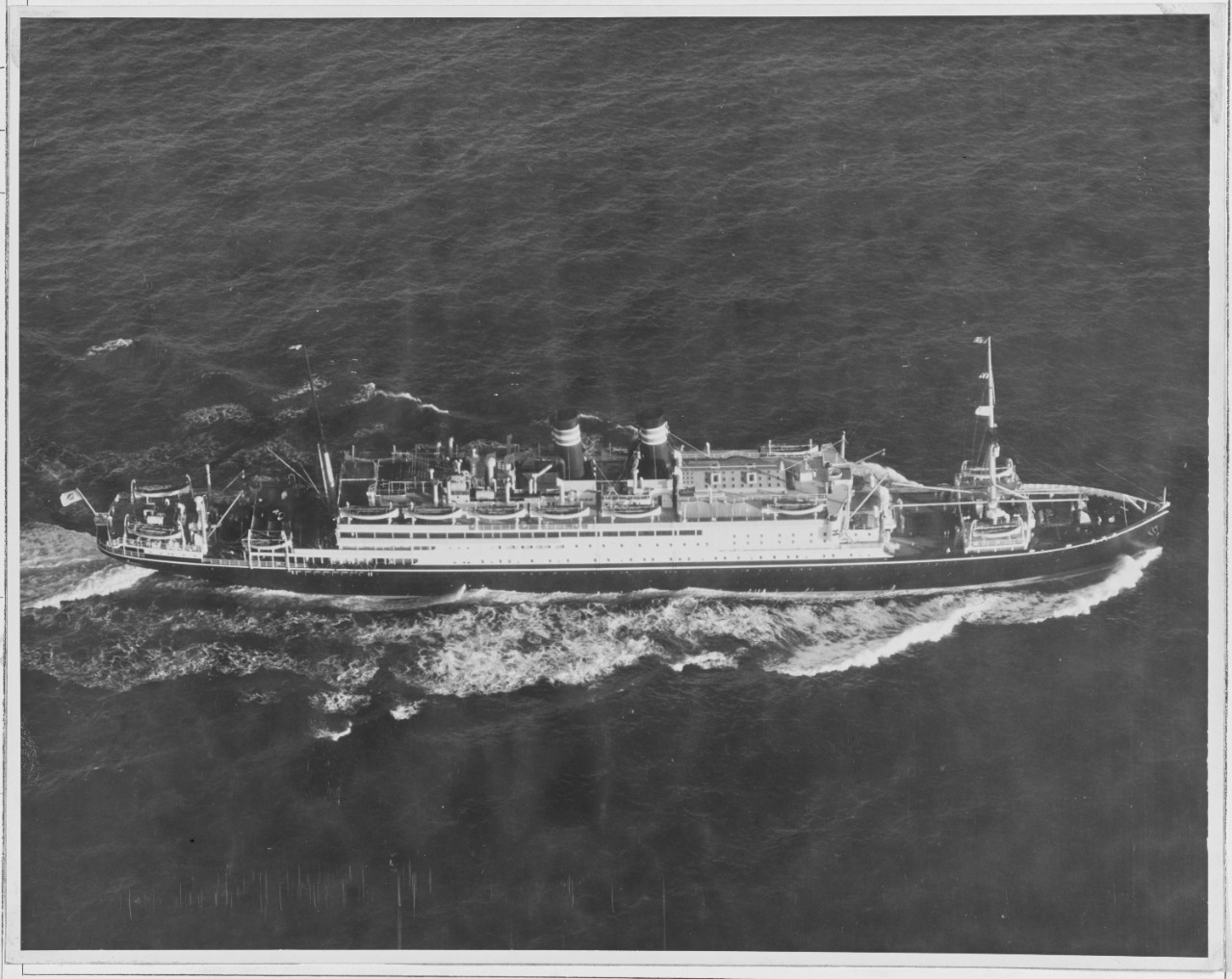 Japanese ship: TAIYO MARU. View of starboard side, September 24, 1937. Bu Aero photo.