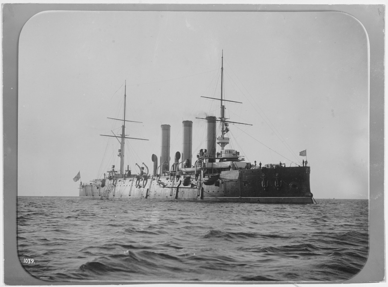 Protected Japanese Cruiser TSUGARU, Launched 1899