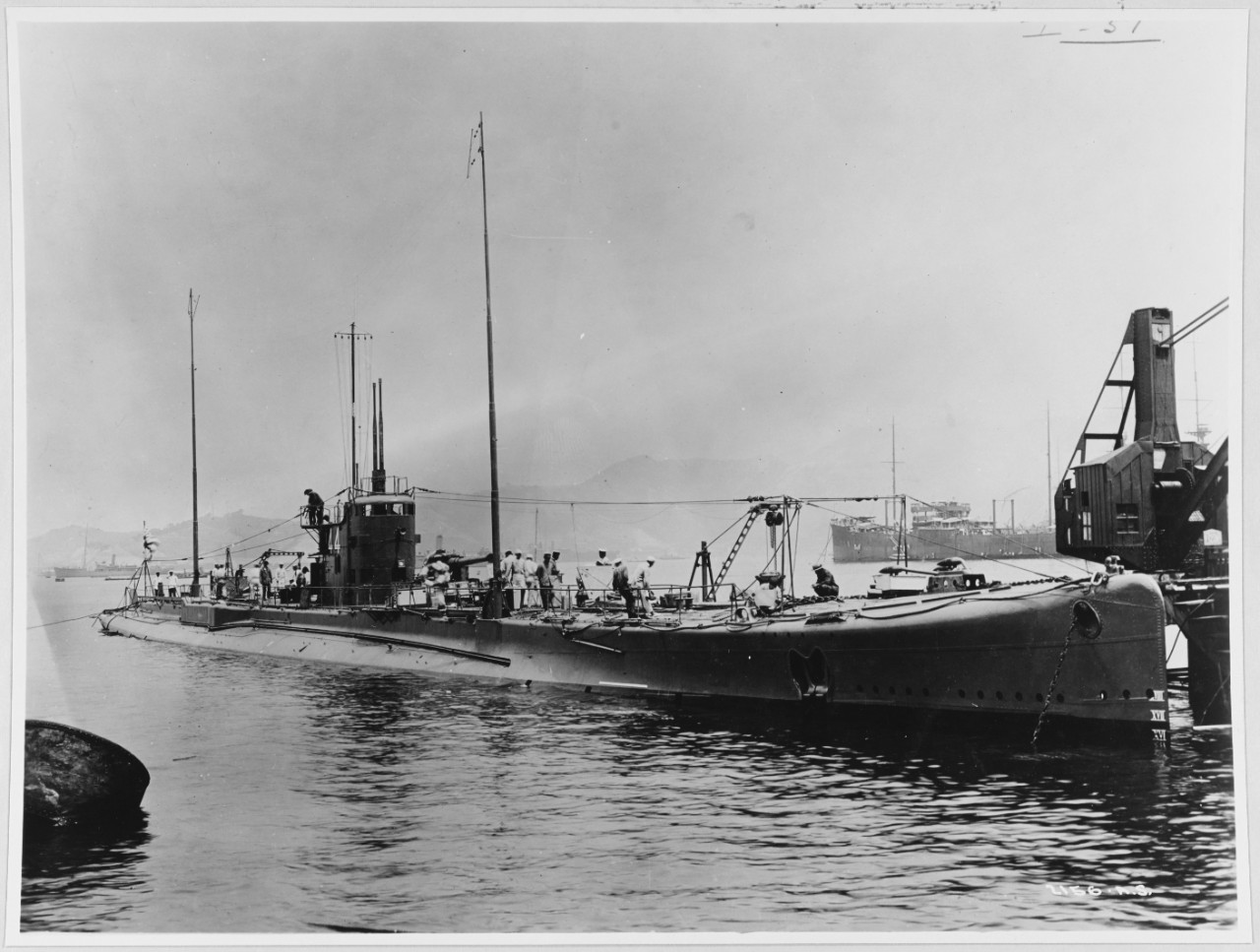 Japanese Submarine I-51. 1,400 ton Submarine