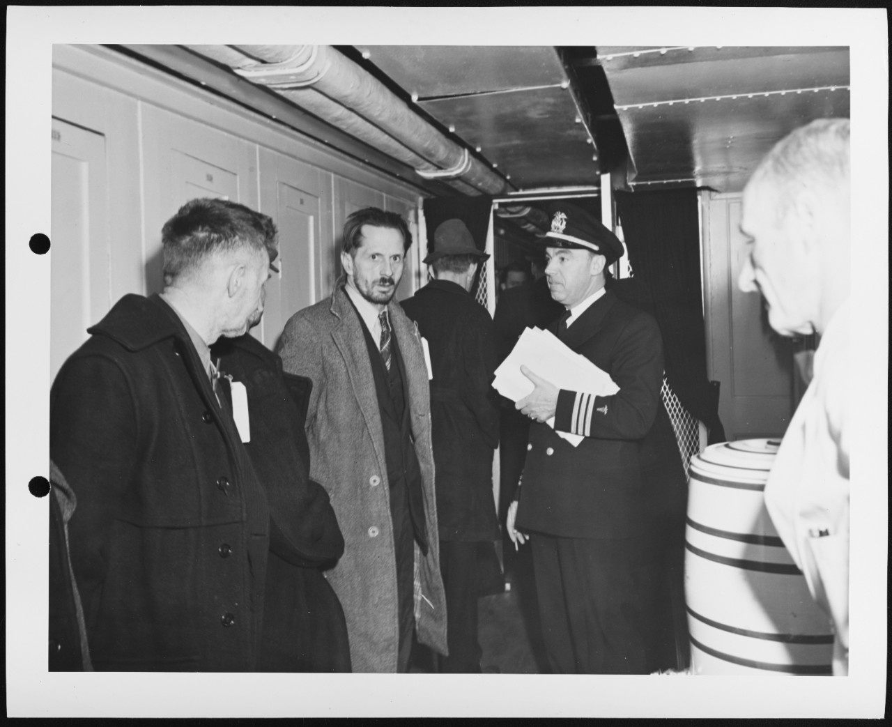 Swedish Exchange Ship GRIPSHOLM sails from New York with German Prisoners of War, February 15, 1944