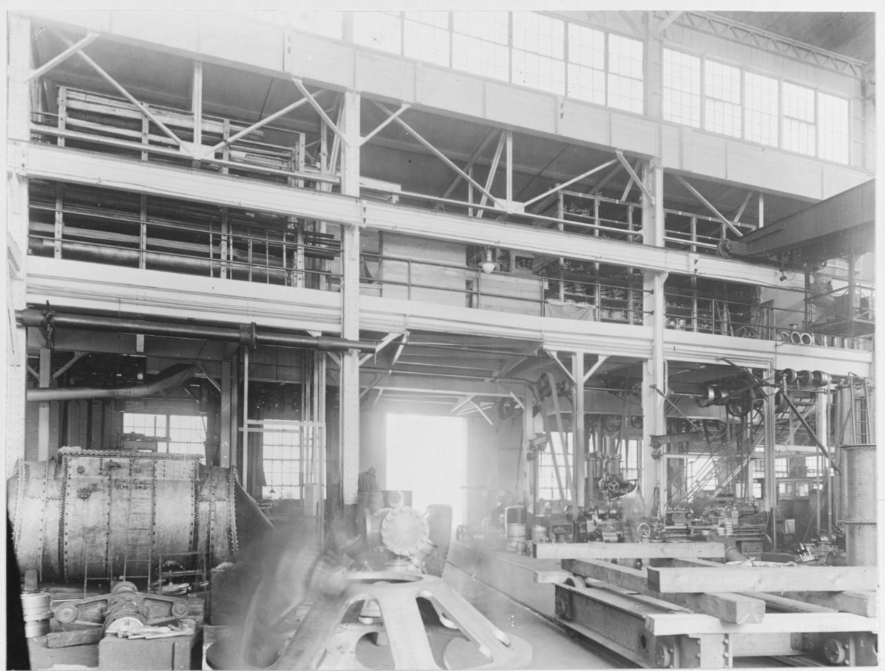 Bath Iron Works - Interior of Machine Shop