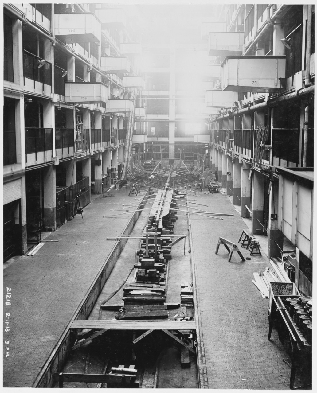 Construction of Ford Eagle Boats, Ford Motor Company, February 11, 1918