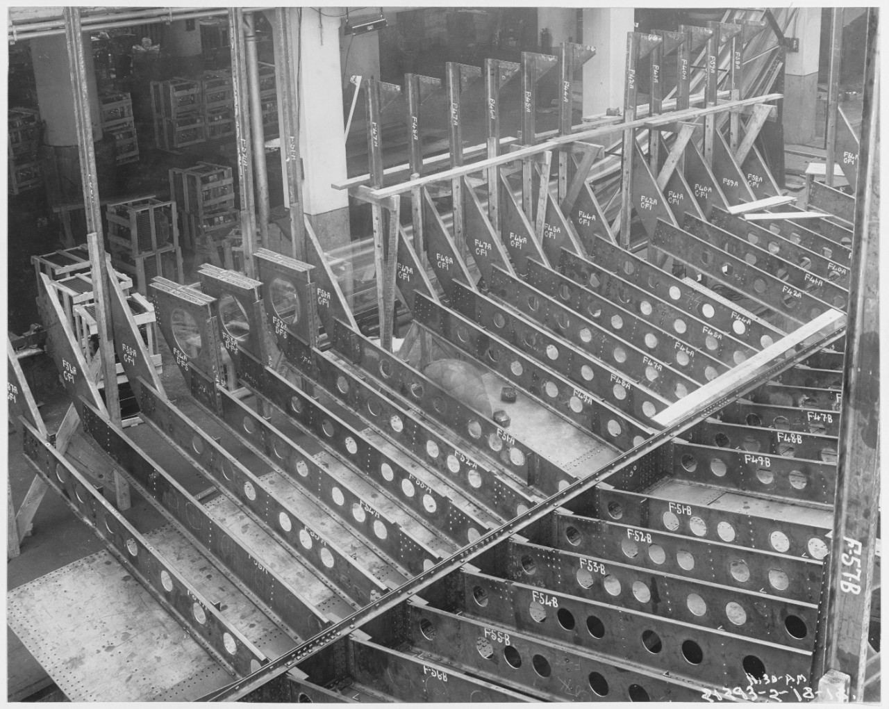 Construction of Ford Eagle Boats, Ford Motor Company, February 18, 1918