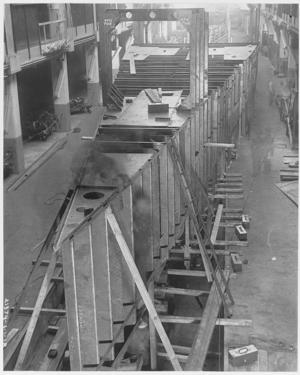 Construction of Ford Eagle Boats, Ford Motor Company, March 1, 1918