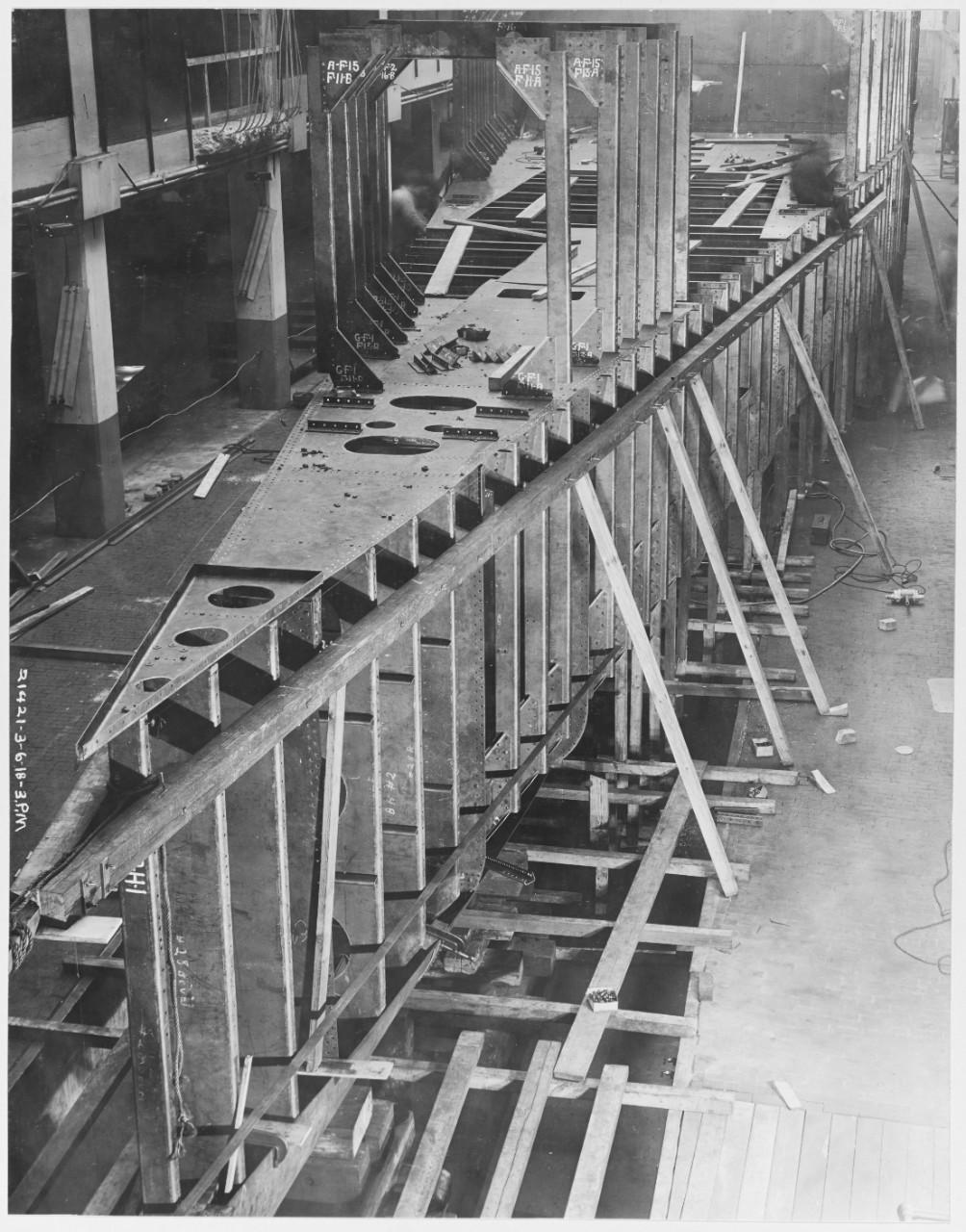 Construction of Ford Eagle Boats, Ford Motor Company, March 6, 1918