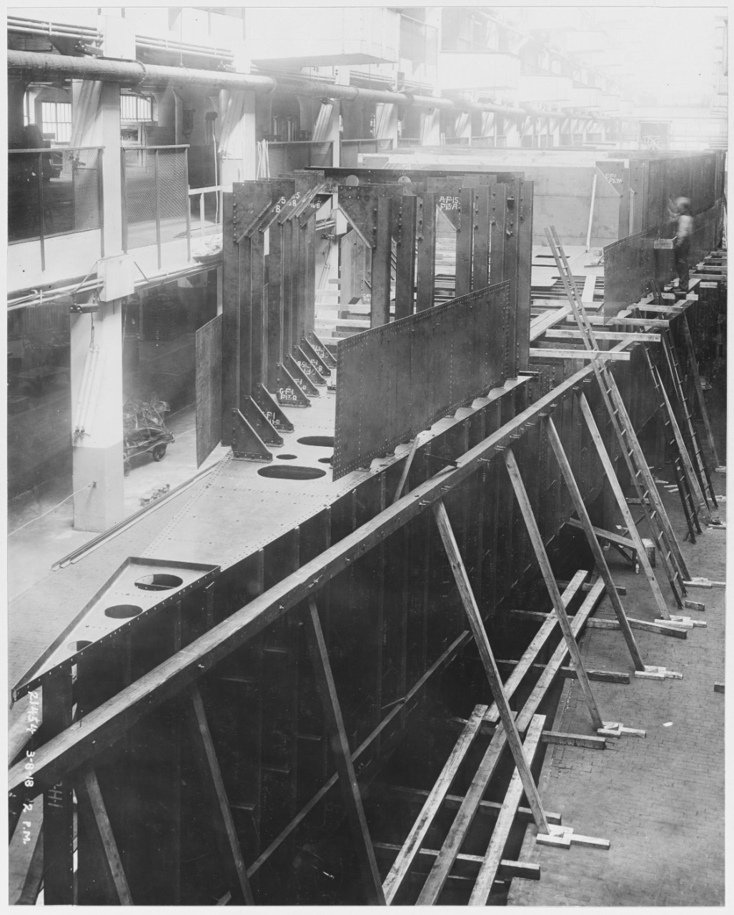 Construction of Ford Eagle Boats, Ford Motor Company, March 8, 1918
