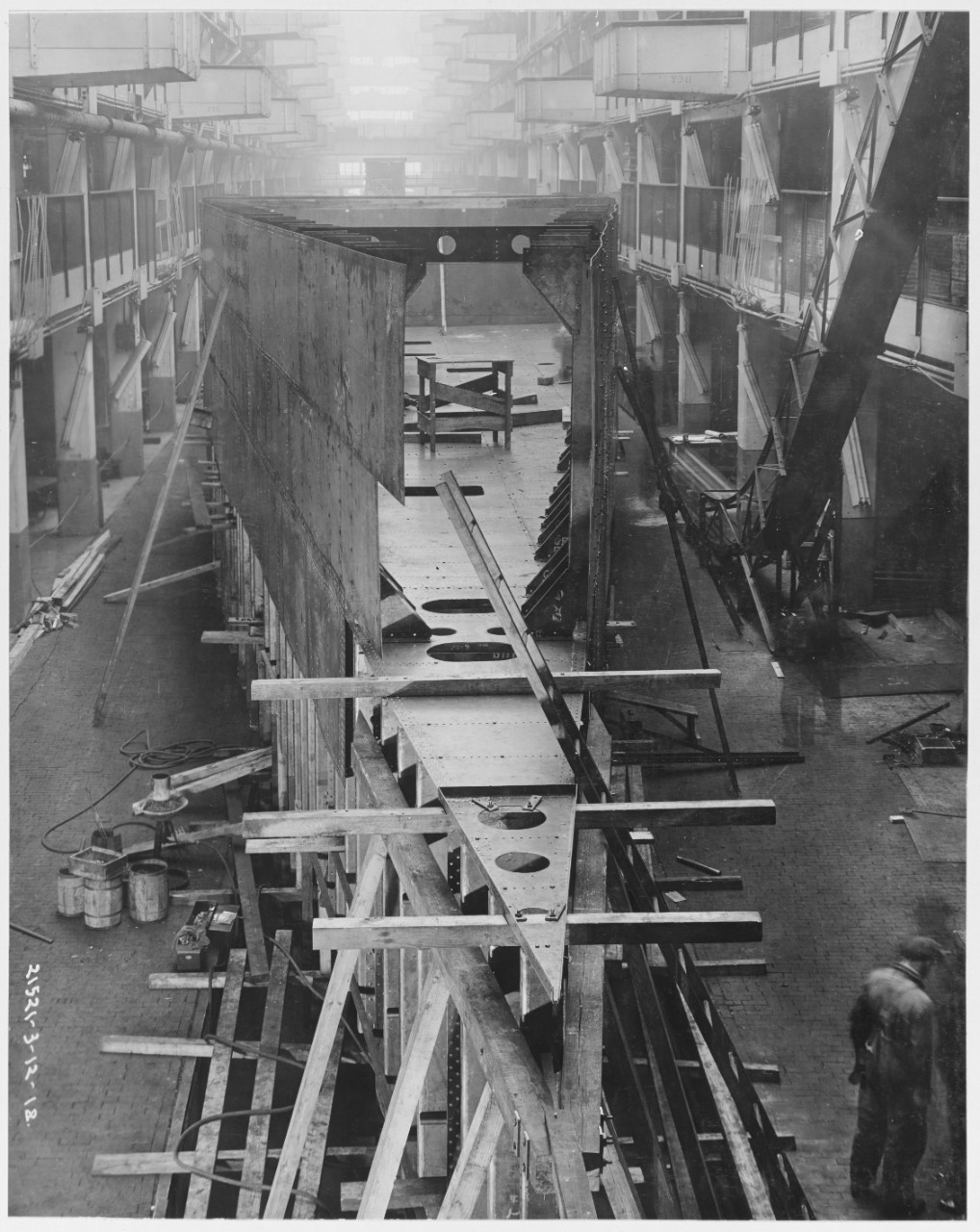 Construction of Ford Eagle Boats, Ford Motor Company, March 12, 1918