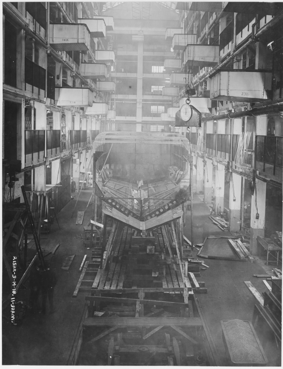 Construction of Ford Eagle Boats, Ford Motor Company, March 14, 1918