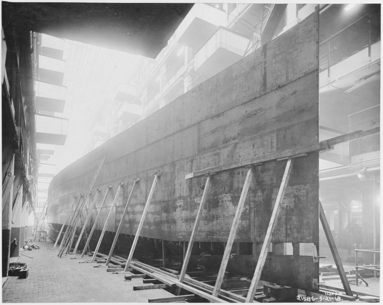 Construction of Ford Eagle Boats, Ford Motor Company, March 21, 1918