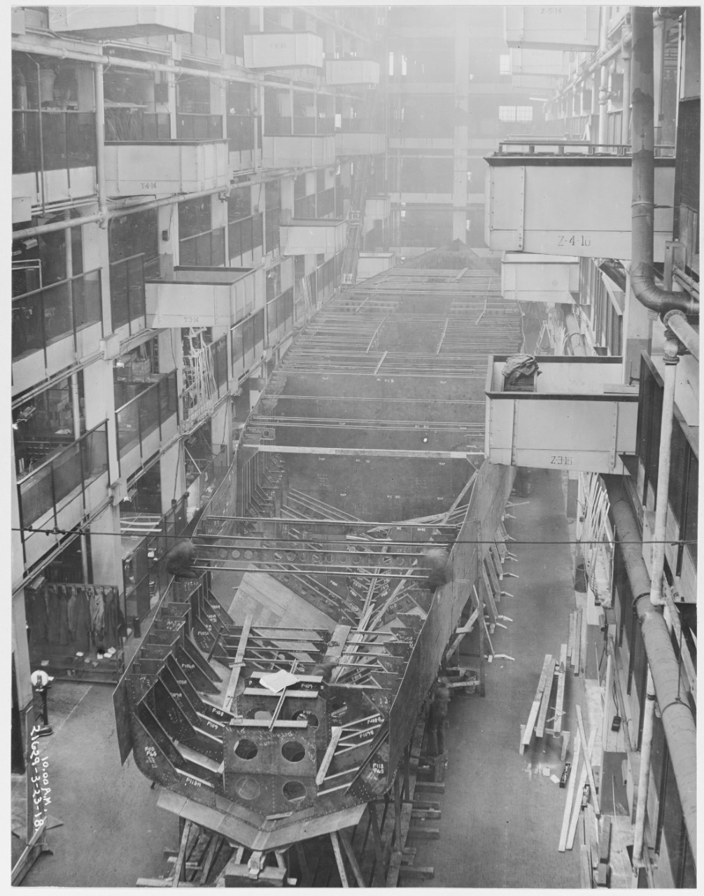 Construction of Ford Eagle Boats, Ford Motor Company, March 23, 1918