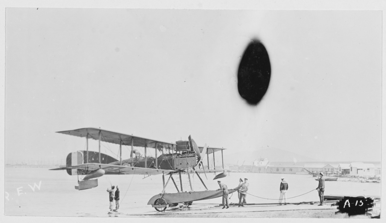 British seaplane in Gibralter, Spain