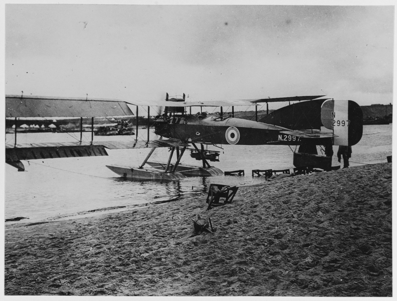 "Short" seaplane with bombs Troitsa, August, 1918