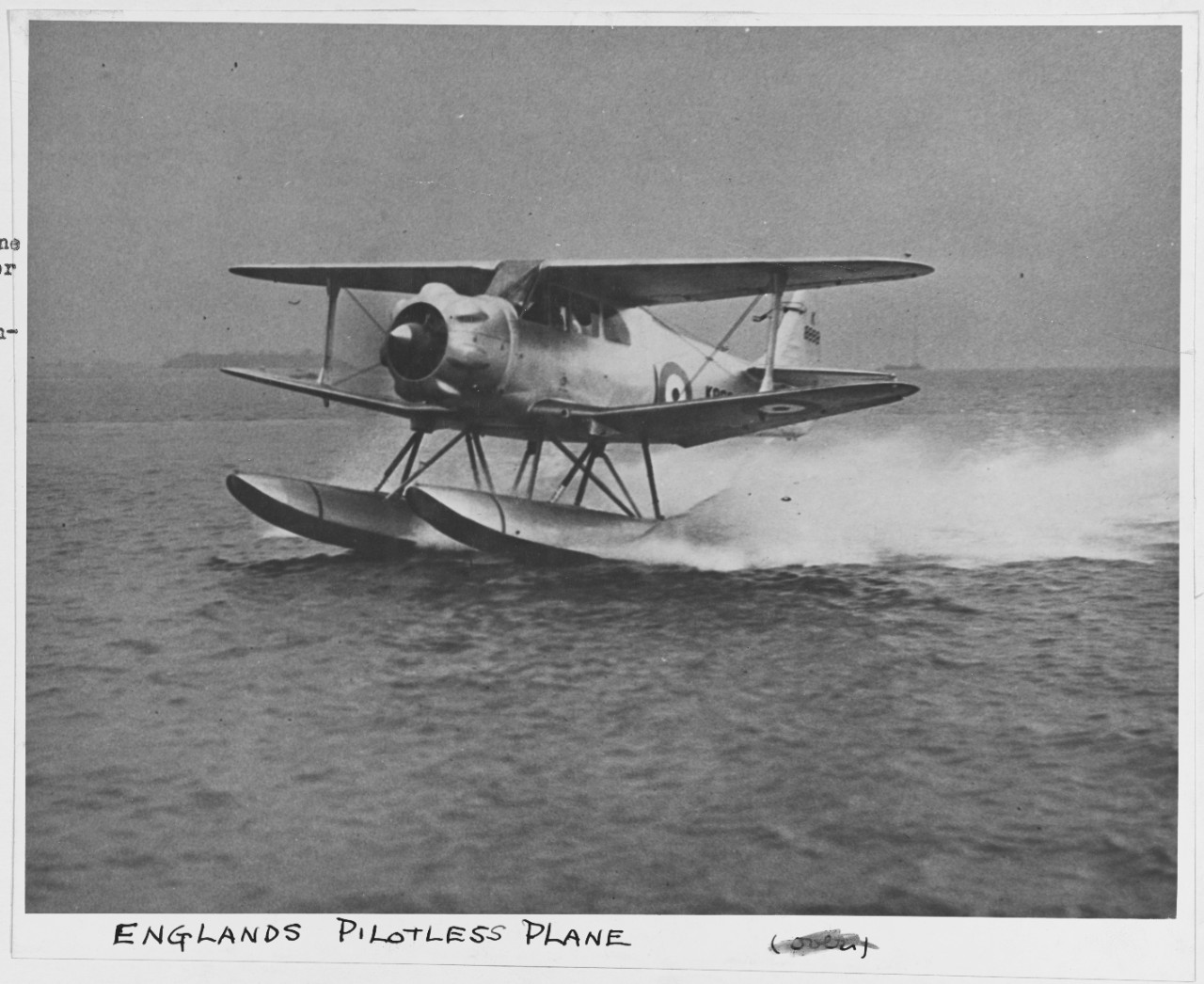 "England's Pilotless Plane" The airspeed QUEENSWASP Biplane Great Britain's Radio-Controlled Utility Airplane