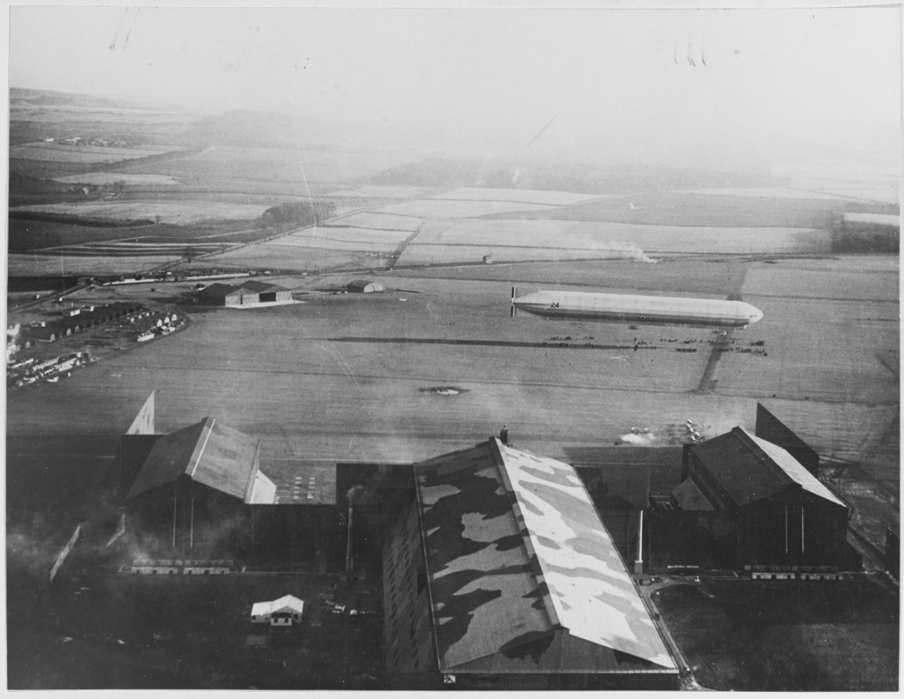 A large British Airship station