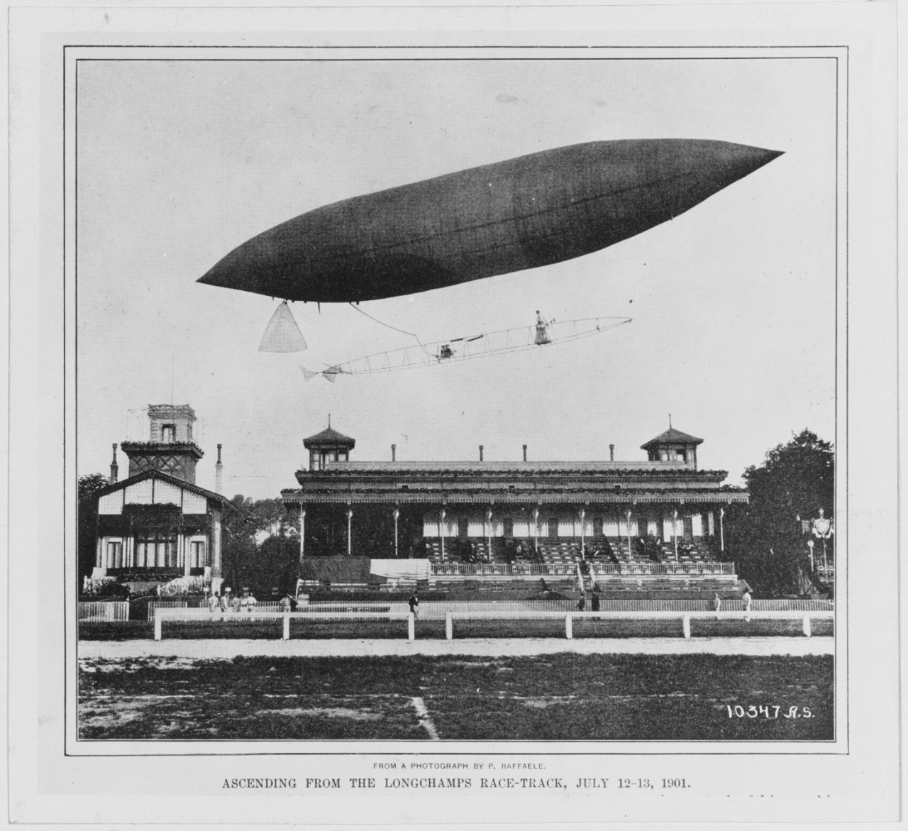 Balloon Ascending from the Longchamps Race Track, July 12-13, 1901