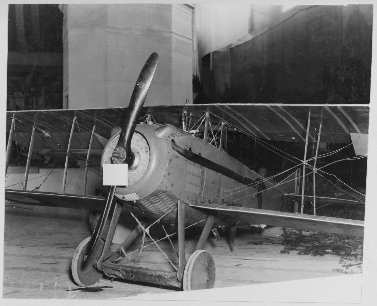 Aeroplane of Captain Guynemer, French Ace, in Paris, France