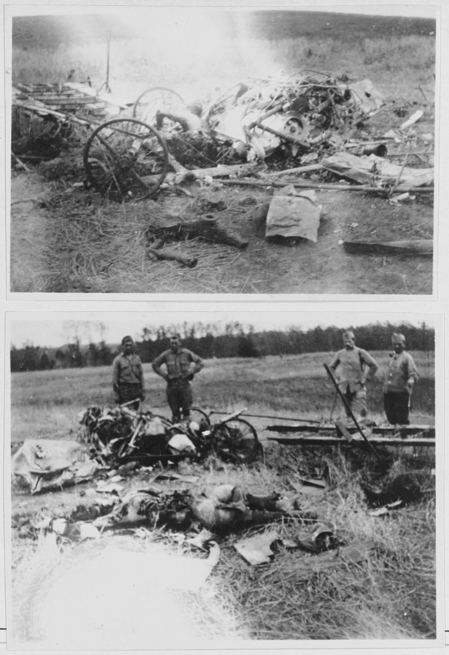 German Airplanes shot down at St. MEHIL