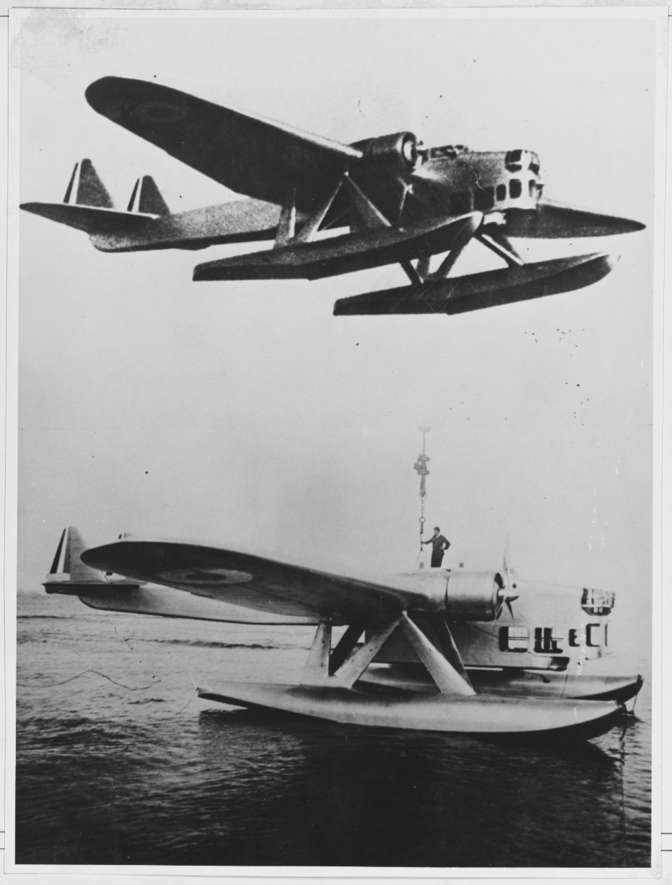 Navy Test flights of French B-1 motored seaplane, November 1, 1937