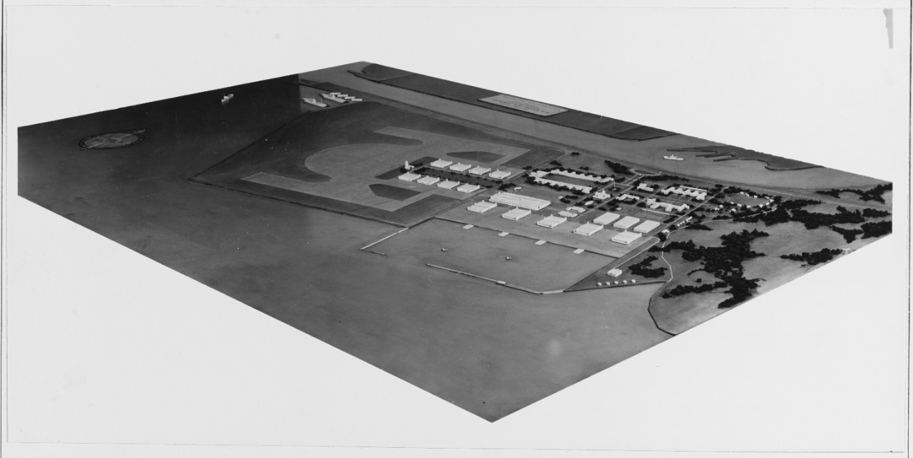 Model of proposed Naval Air Base, Alameda, California