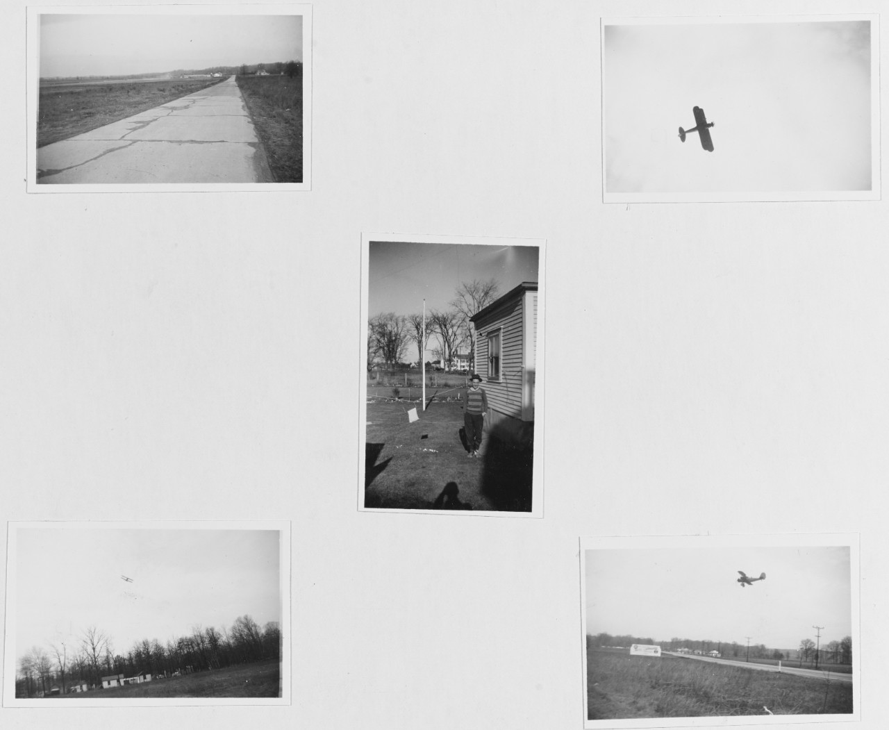 Prints of Naval Training field and planes (N3N's) at Hybla Valley, Alexandria, Virginia