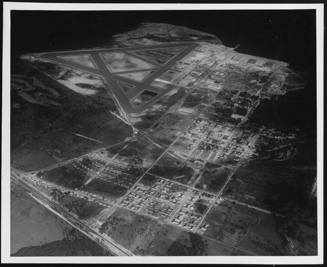 Aerial photograph of U.S. Naval Air Station, Jacksonville, Florida, February 15, 1941