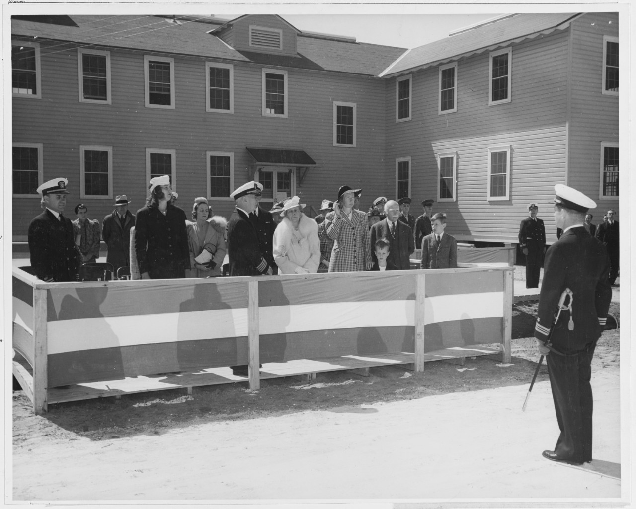 Dedication of Benjamin Lee II Field. U.S. Naval Air Station, Jacksonville, Florida. March 12, 1941