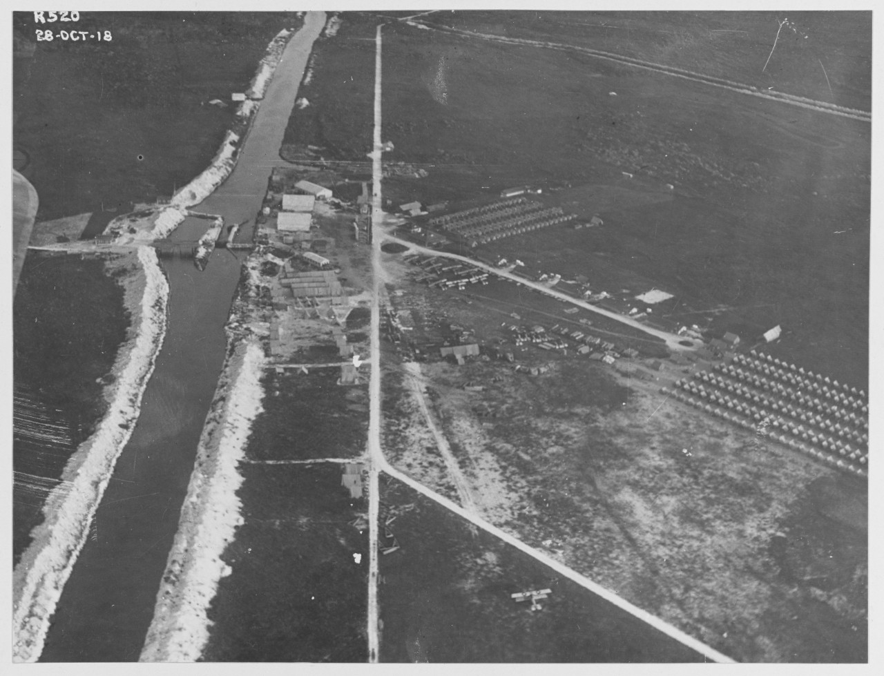 Oblique of camp, U.S. Marine Flying Field, Miami, Florida.
