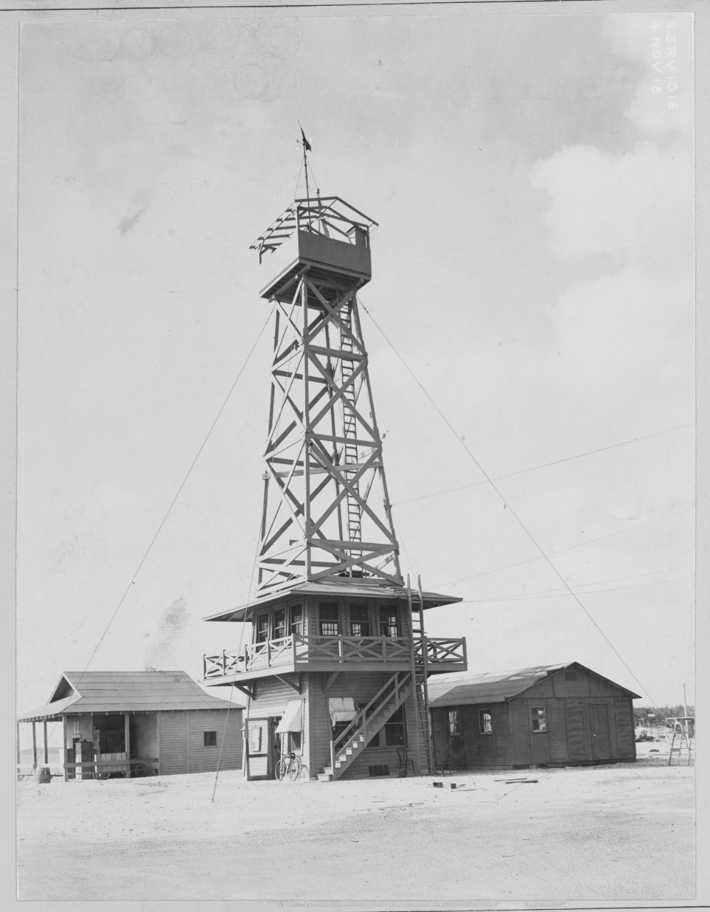 Watch tower on beach - Naval Air Station Miami, Florida.