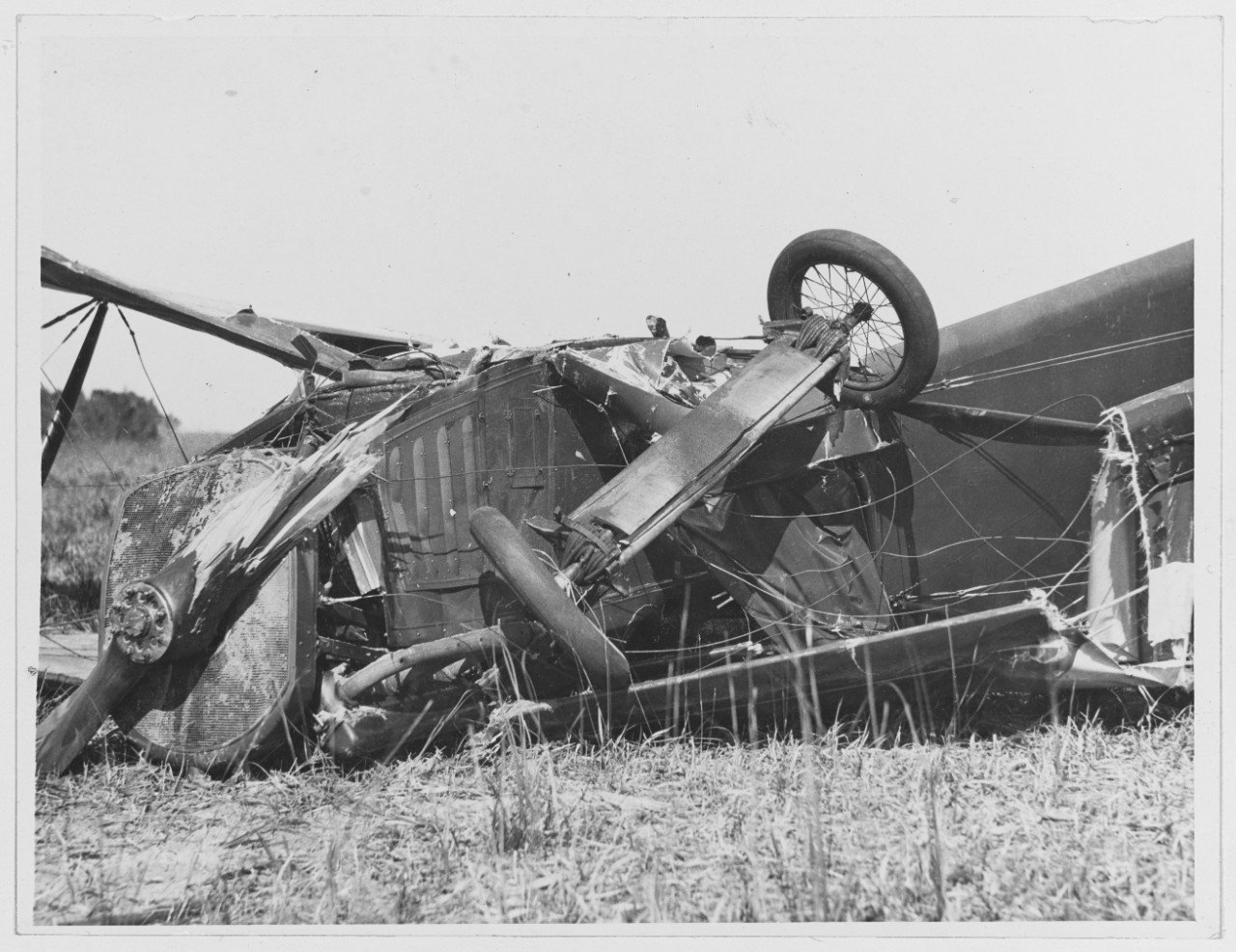Airplane wreck. Miami, Florida, 1918.
