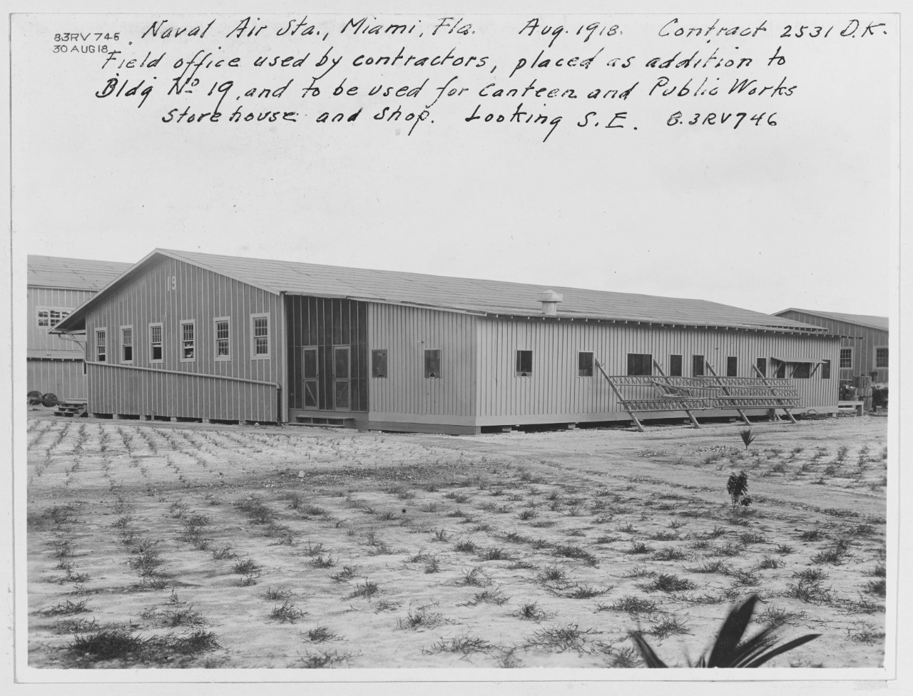 Field office used by contractors. Naval Air Station Miami, Florida.