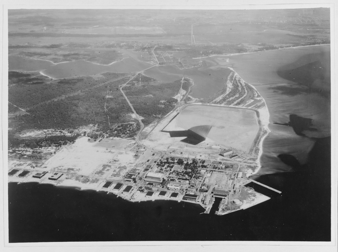 Aerial view of U.S. Naval Air Station, Pensacola, 1937