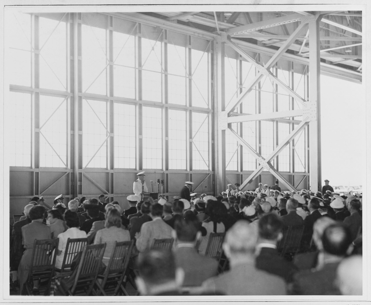 Commissioning ceremonies at Naval Air Station, Quonset